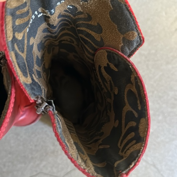 Fly red wedge boots - Picture 4 of 6